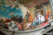 Váci püspökség megalapítása freskó