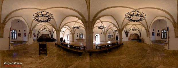 Közép-Európa legnagyobb lovagterme a Diósgyőri várban. Diósgyőri vár lovagrterem